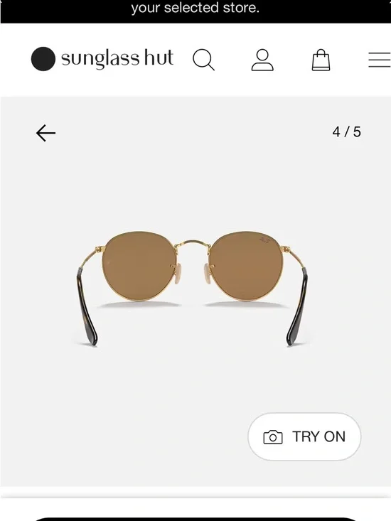 Gold Frame Ray-Ban
RB3447N Round Flat Lenses Sunglasses Pink Lenses - Picture 3 of 7